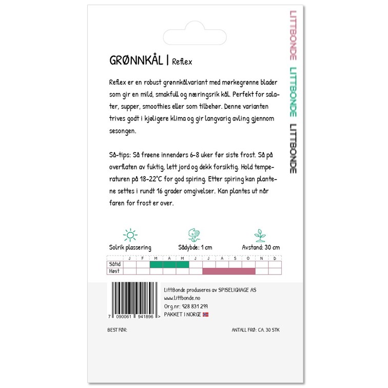 LITTBONDE® GRØNNKÅL - Reflex - Bilde 2