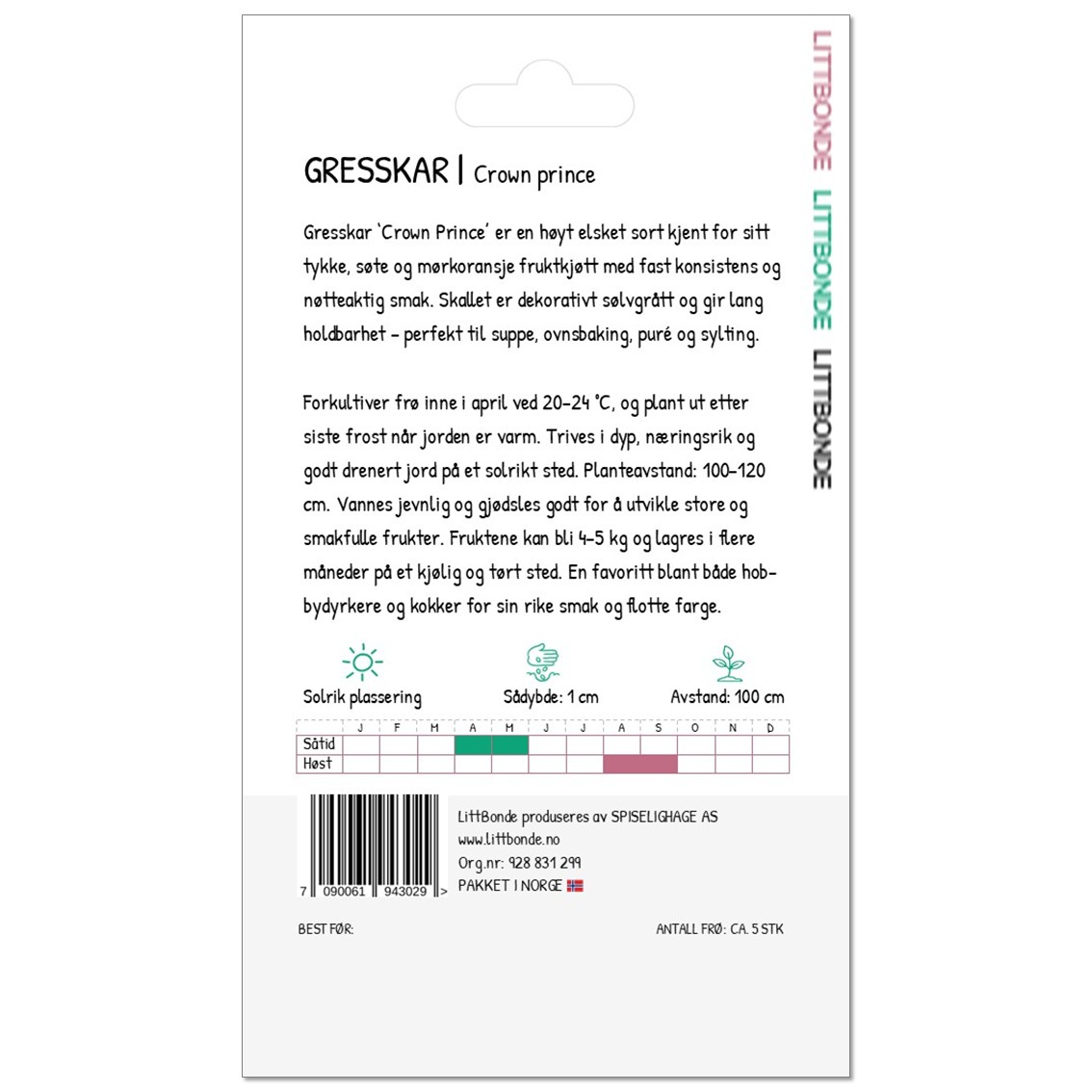 LITTBONDE® GRESSKAR- Crown prince - Bilde 2