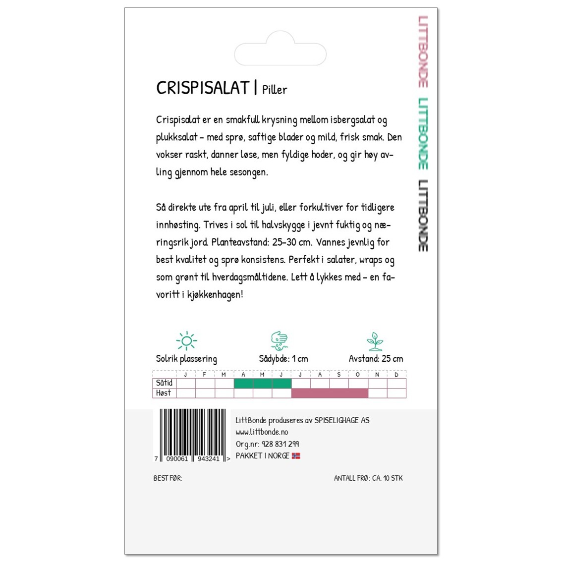LITTBONDE® CRISPISALAT-Piller - Bilde 2