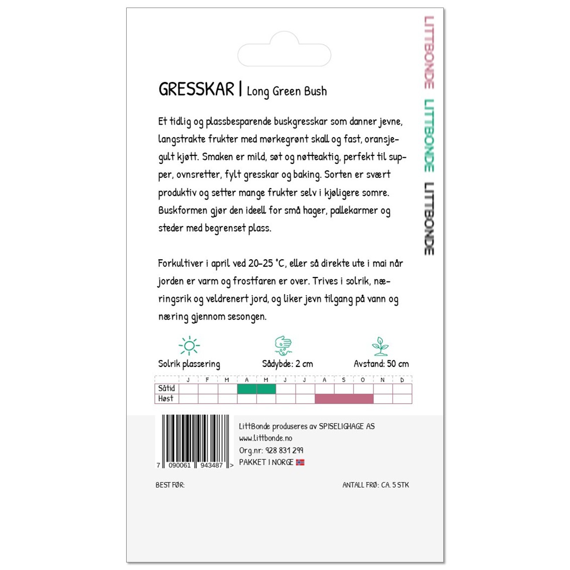 GRESSKAR- Long Green Bush - Bilde 2