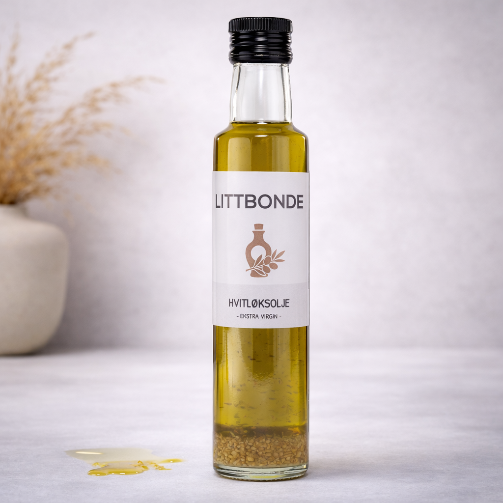 LITTBONDE® HVITLØKSOLJE, EXTRA VIRGIN