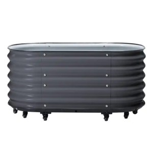 PLANTEKASSE PÅ HJUL – DARK GREY | REKTANGULÆR 105X60CM