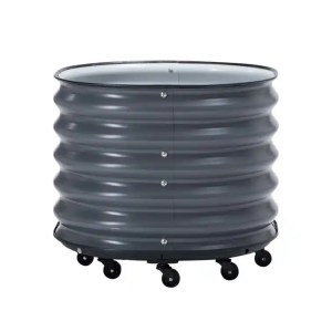 PLANTEKASSE PÅ HJUL – DARK GREY | KVADRAT 60X60CM