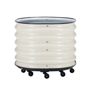 PLANTEKASSE PÅ HJUL – BEIGE | KVADRAT 60X60CM