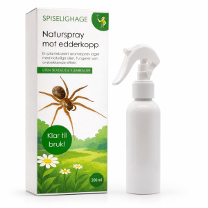 NATURSPRAY MOT EDDERKOPP - KLAR TIL BRUK