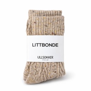 LITTBONDE® – Ullsokker, unisex (beige)