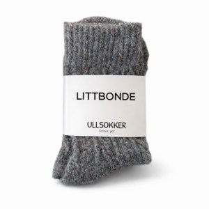 LITTBONDE® – Ullsokker, unisex (mørk grå)