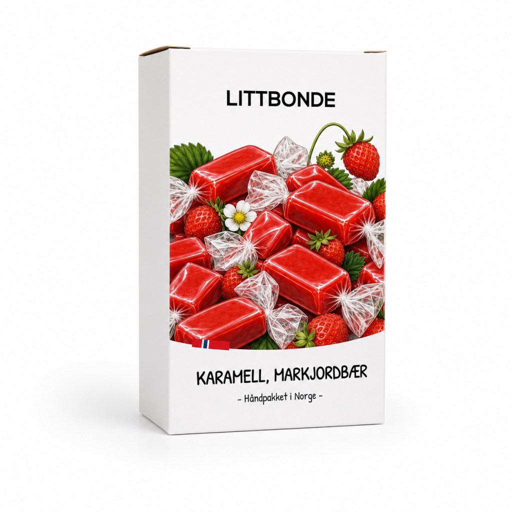 LITTBONDE® KARAMELL, MARKJORDBÆR