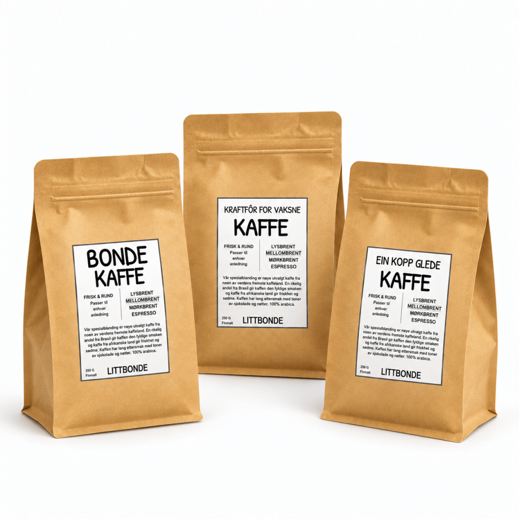 LITTBONDE® - Hele kaffebønner (ulike motiv)