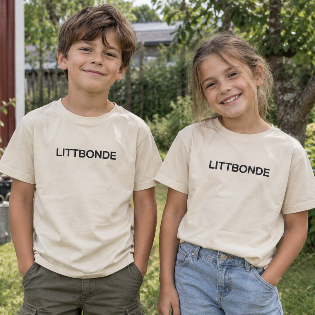 LITTBONDE® T-skjorte Barn – Beige - Bilde 3
