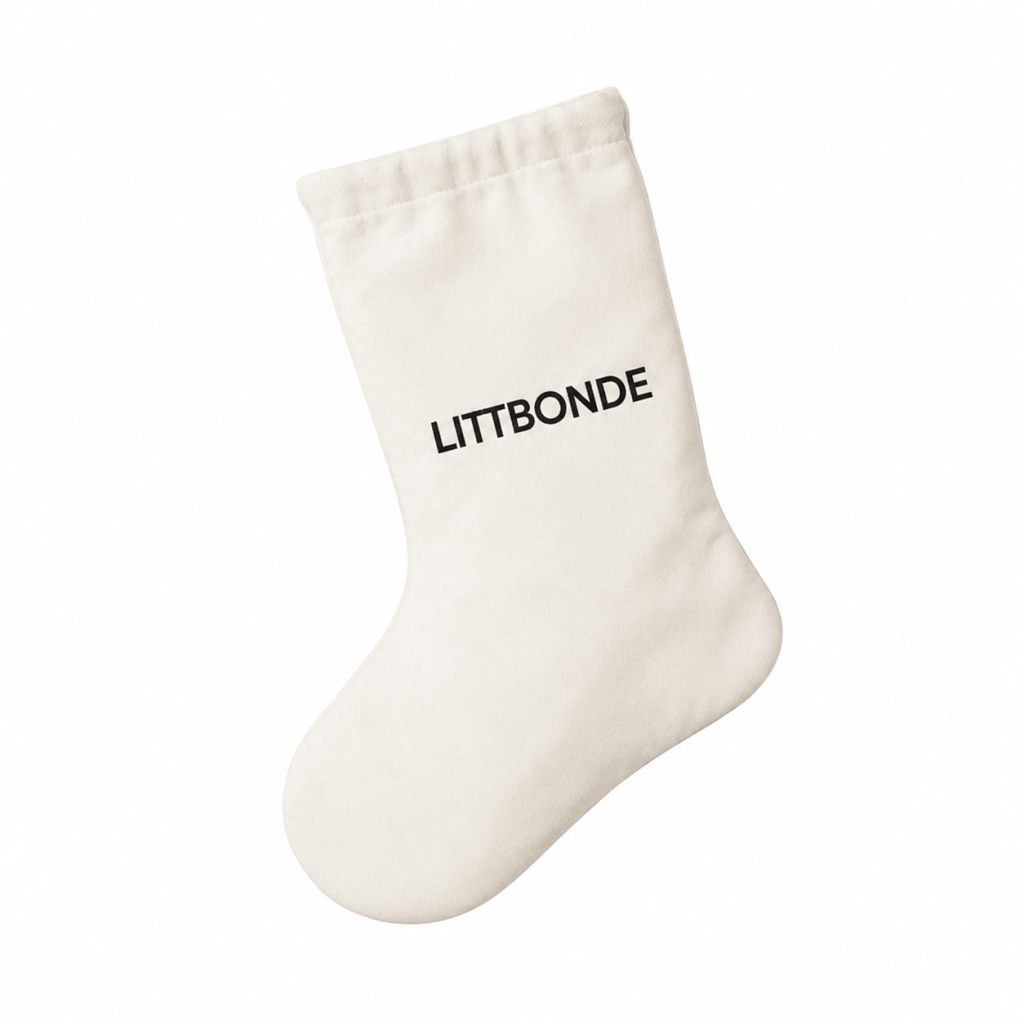 LITTBONDE® Julesokk – naturhvit